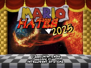 Screenshot of the mod 'Mario HATES 2025'