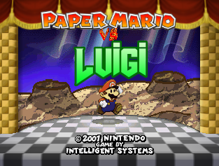 Screenshot of the mod 'Paper Mario vs Luigi'